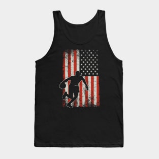 USA Flag Basketball Player Tank Top